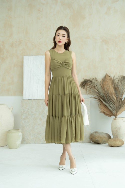 Midi Chiffon Dress 1