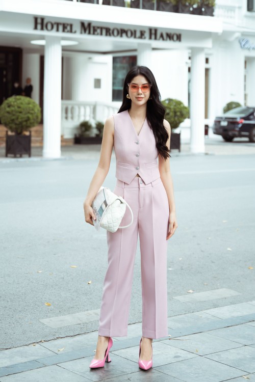 Light Pink Raw Pants