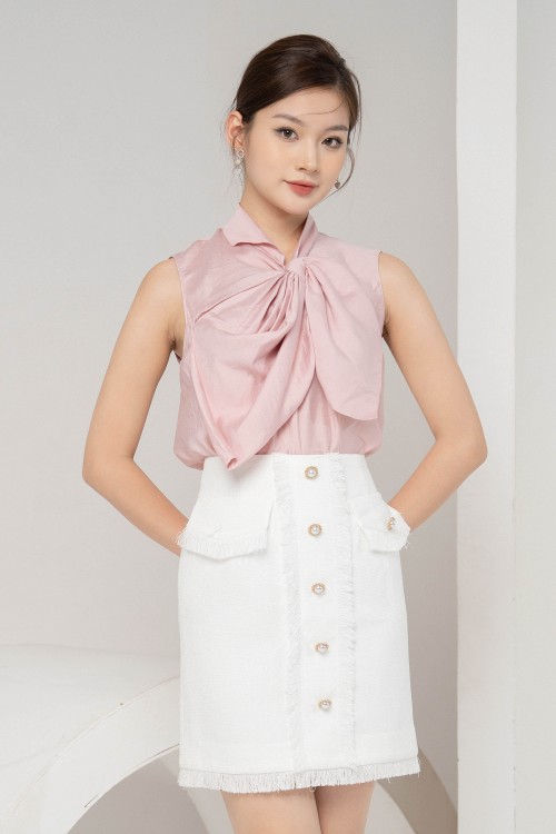 Pink Bowtie Top (Áo nữ)