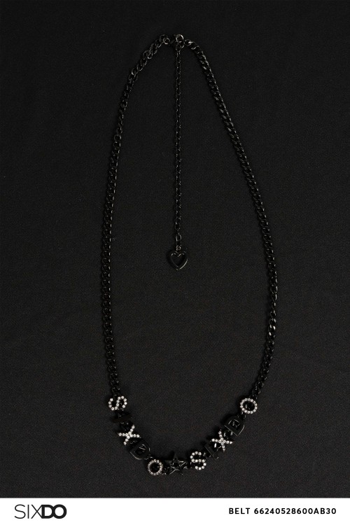 Sixdo Dark Grey Chain Belt