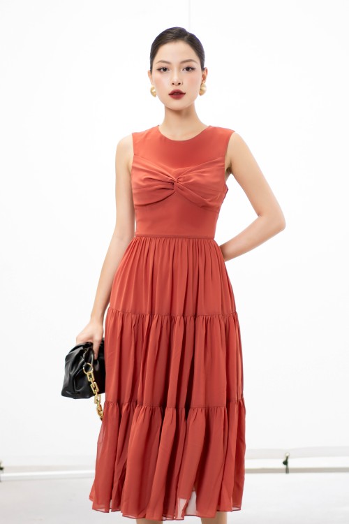 Midi Chiffon Dress 1