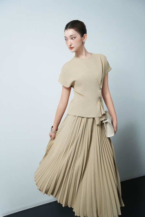 Woven Flared Skirt