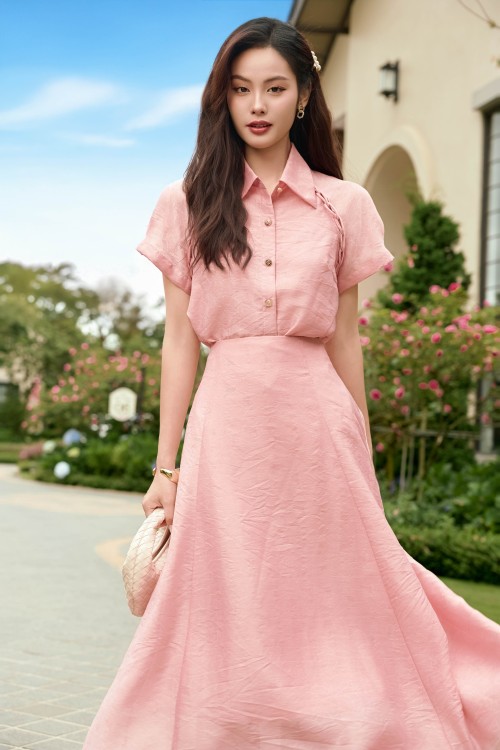 Pink Organza Shirt
