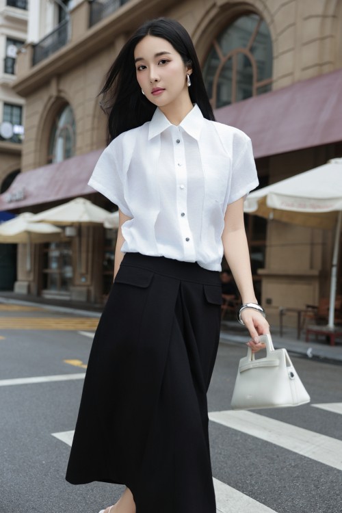 White Organza Shirt