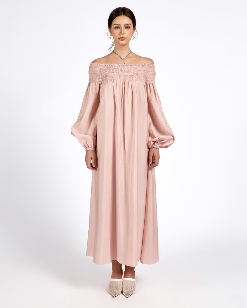 SIXDO G-Pink Raw Loose Dress for Women