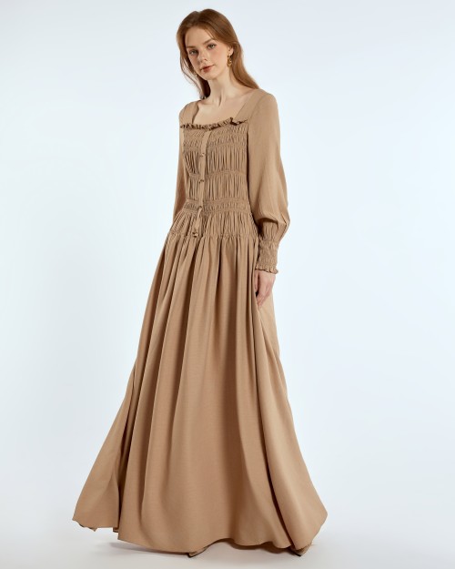 SIXDO Woven Flared Dress 2025