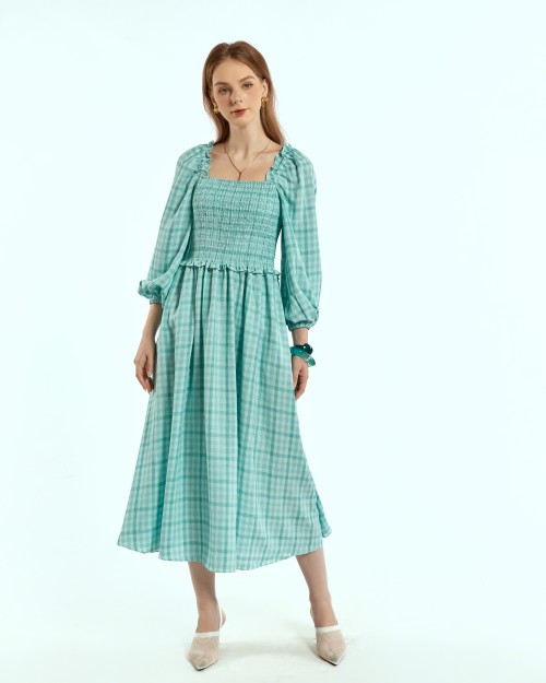SIXDO Woven Flared Dress