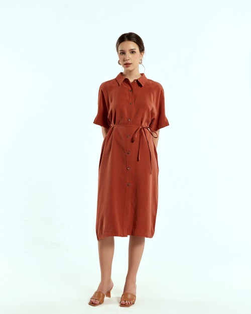 SIXDO Woven Flared Dress for Women