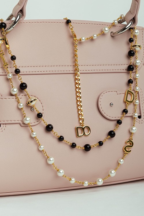 Black & White Pearl Necklace