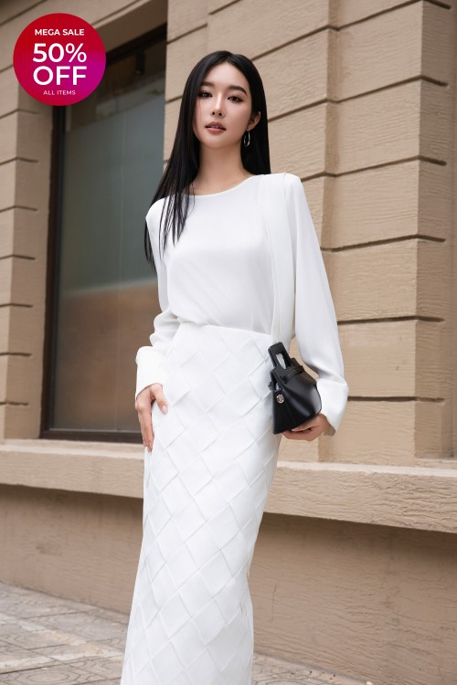 White Silk Blouse