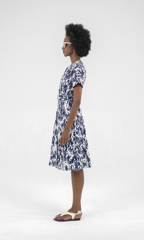 SIXDO Raw Midi Dress