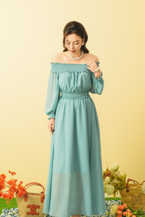 Sixdo Chiffon Flared Dress 2