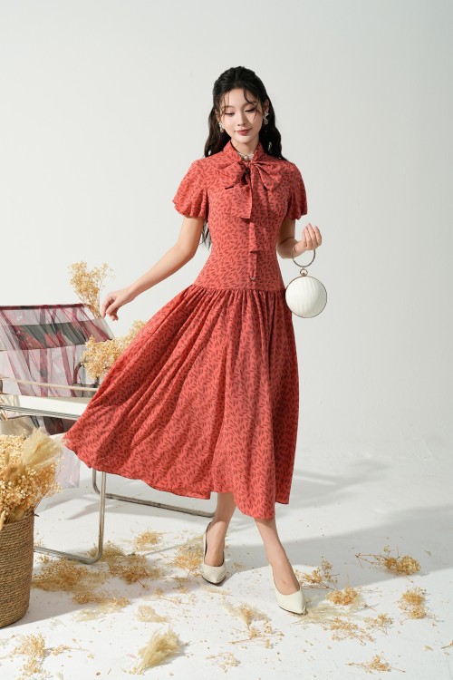 Sixdo Woven Flared Dress 1