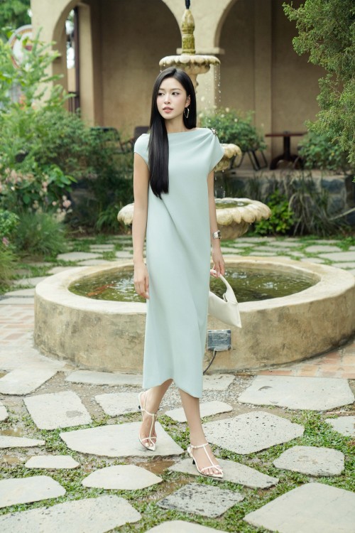Light Mint Woven Loose Dress