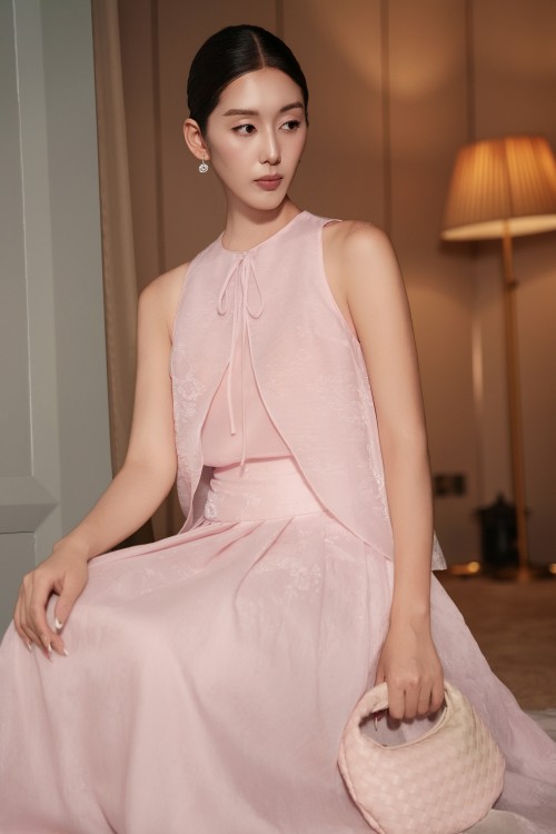 Pink Organza Blouse