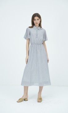 SIXDO Woven Flared Dress for Women