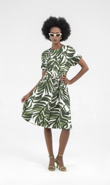 SIXDO Raw Midi Dress