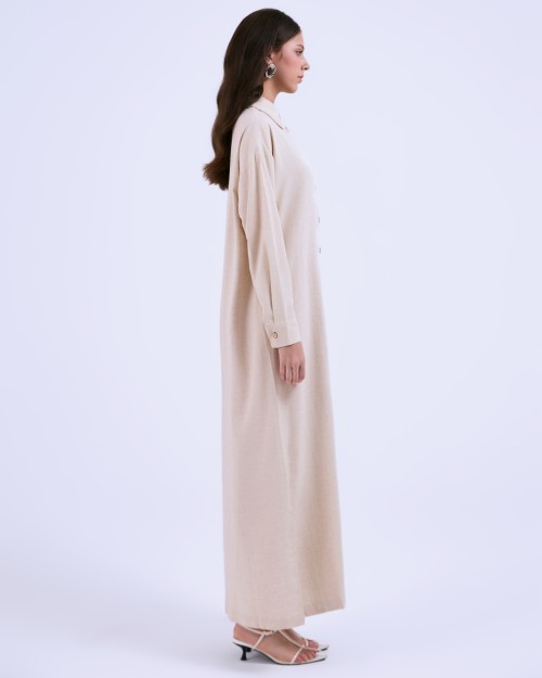 SIXDO G-Beige Woven Loose Dress