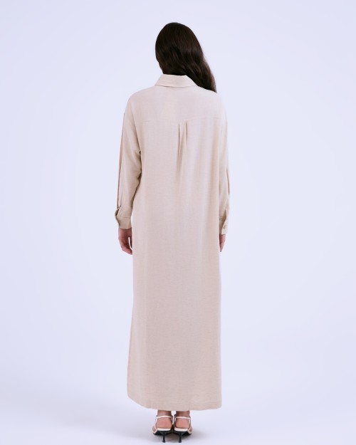 SIXDO G-Beige Woven Loose Dress