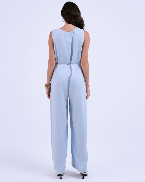 SIXDO G-Blue Woven Jumpsuit Long L
