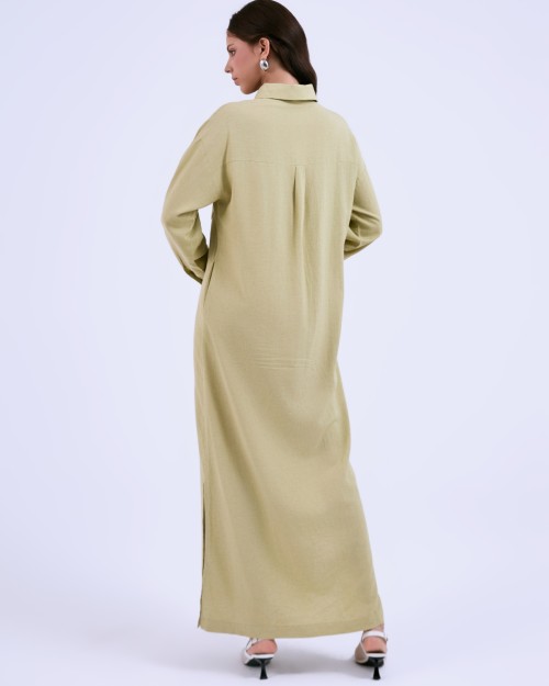 SIXDO G-Green Woven Loose Dress