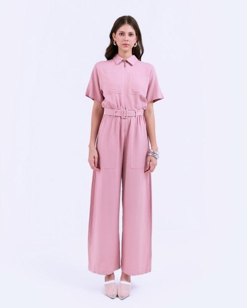 Sixdo SIXDO G-Pink Woven Jumpsuit Long