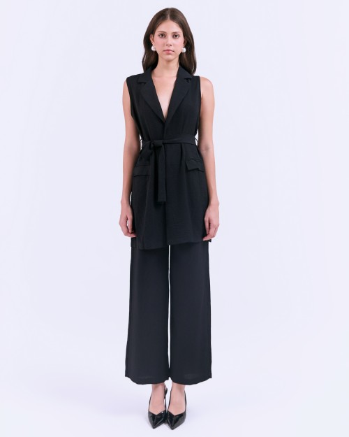 Sixdo SIXDO G-Black Woven Jumpsuit
