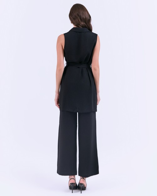 SIXDO G-Black Woven Jumpsuit
