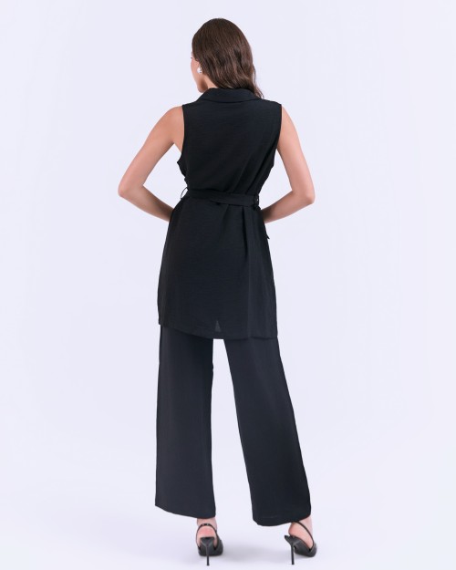 SIXDO G-Black Woven Jumpsuit