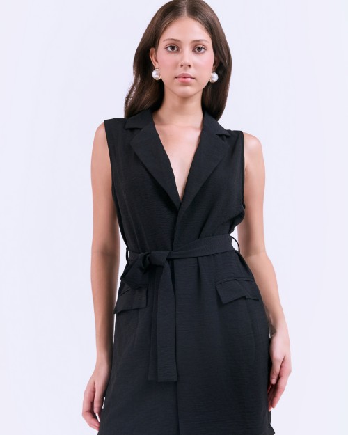 SIXDO G-Black Woven Jumpsuit