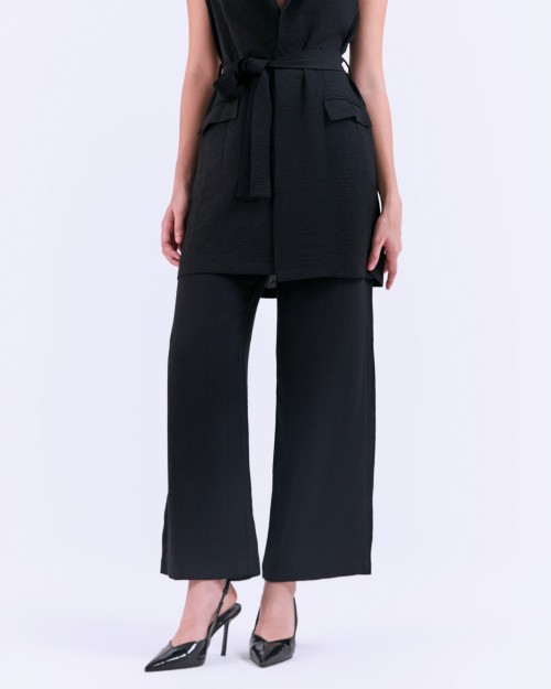 SIXDO G-Black Woven Jumpsuit
