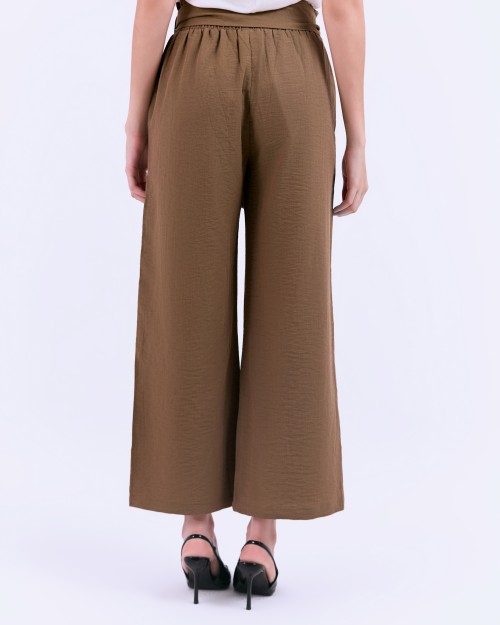SIXDO G-Khaki Knot-Side Woven Loose Pants