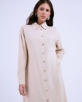 SIXDO G-Beige Woven Loose Dress