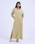 SIXDO G-Green Woven Loose Dress