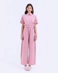 SIXDO G-Pink Woven Jumpsuit Long