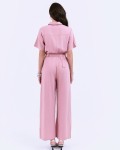 SIXDO G-Pink Woven Jumpsuit Long