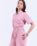 SIXDO G-Pink Woven Jumpsuit Long