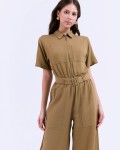SIXDO G-Green Woven Jumpsuit Long