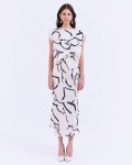 SIXDO G-White Printed Woven Loose Dress