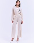 SIXDO G-Beige Floral Woven Jumpsuit