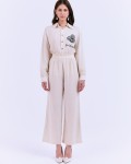 SIXDO G-Beige Floral Woven Jumpsuit