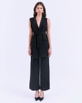 SIXDO G-Black Woven Jumpsuit