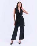 SIXDO G-Black Woven Jumpsuit