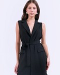 SIXDO G-Black Woven Jumpsuit