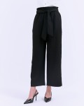 SIXDO G-Black Knot-Side Woven Loose Pants