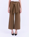 SIXDO G-Khaki Knot-Side Woven Loose Pants