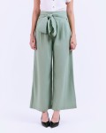 SIXDO G-Green Tie-Side Woven Loose Pants L