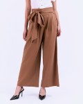 SIXDO G-Coffee Tie-Side Woven Loose Pants